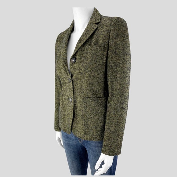 Massimo Alba Olive Tweed Blazer - 2US - Picture 2 of 3